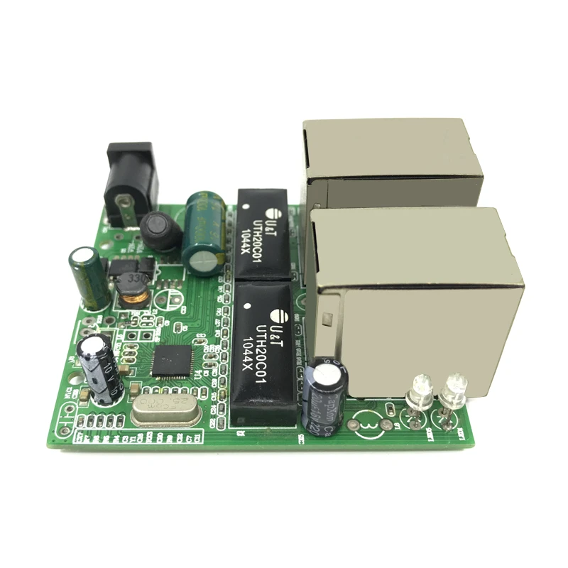 Interruptor rápido mini ethernet de 4 puertos, conmutador de red rj45 de 10/100mbps, módulo pcb hub, placa para Módulo de integración de sistema