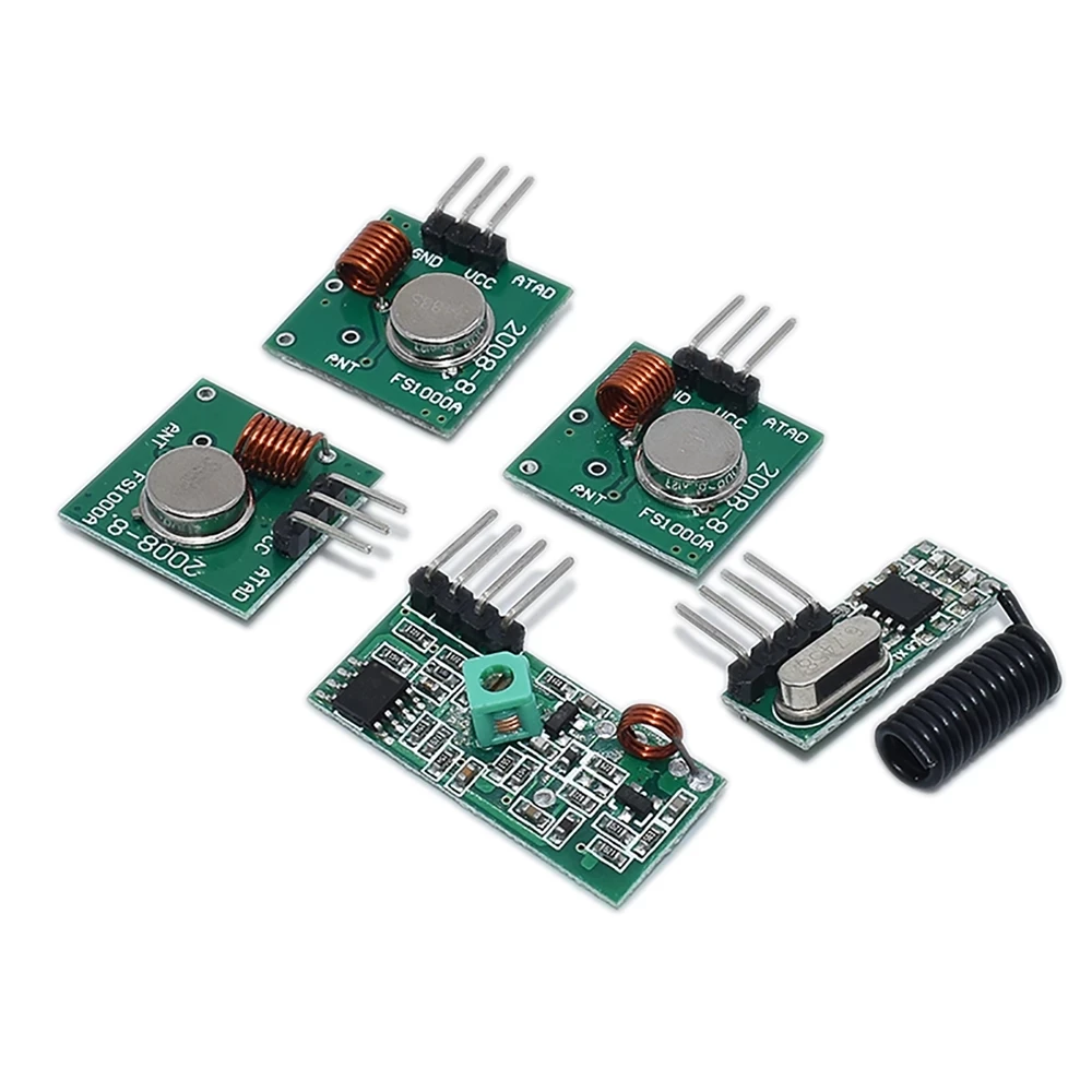 315Mhz / 433Mhz RF Wireless Transmitter Module and Receiver Kit 5V DC Wireless For Arduino Raspberry Pi /ARM/MCU WL Diy Kit