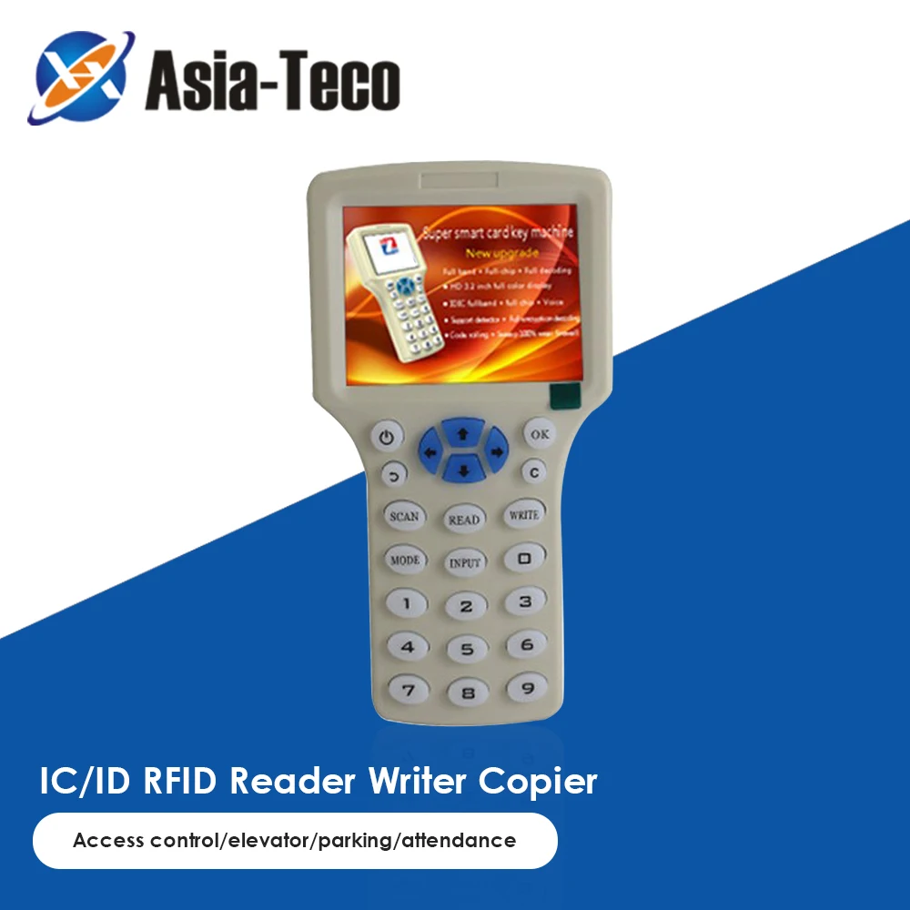 RFID Duplicator Replicator Reader Rfid Card clone Writer for 125Khz 13.56Mhz Card LCD Screen Duplicator Clone Machine