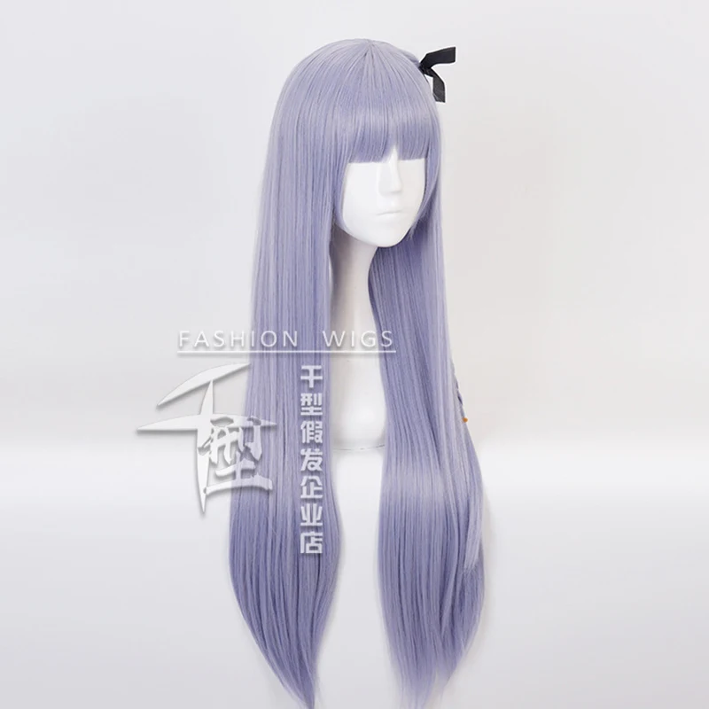 Danganronpa Kirigiri Kyouko 롱 가발 코스프레 의상 Dangan Ronpa 내열성 합성 헤어 여성 Braid Wigs