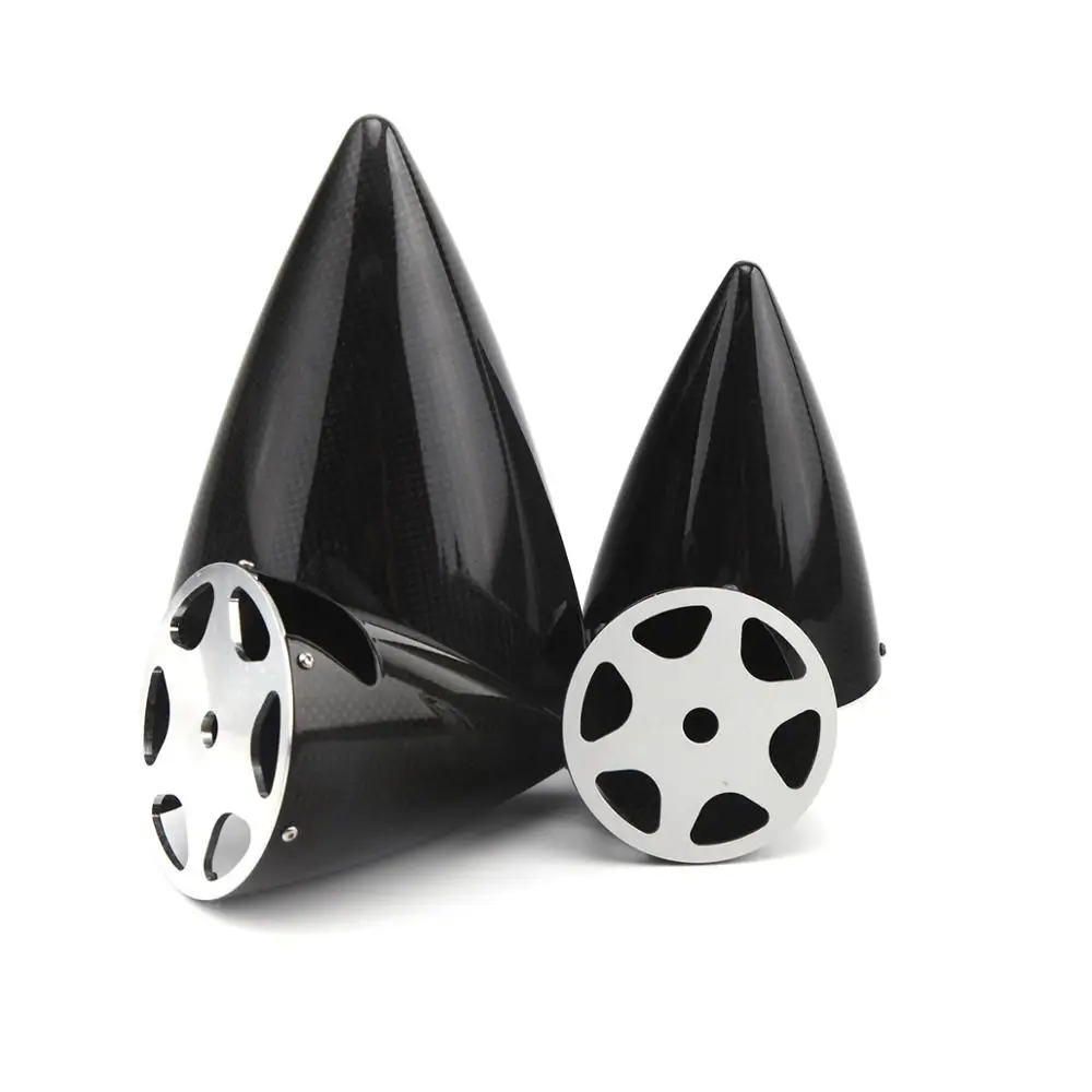 3/4/5/6 inch Carbon Fiber Spinner 2-Blade Pointed Cone For RC Gasoline Aircraft Model