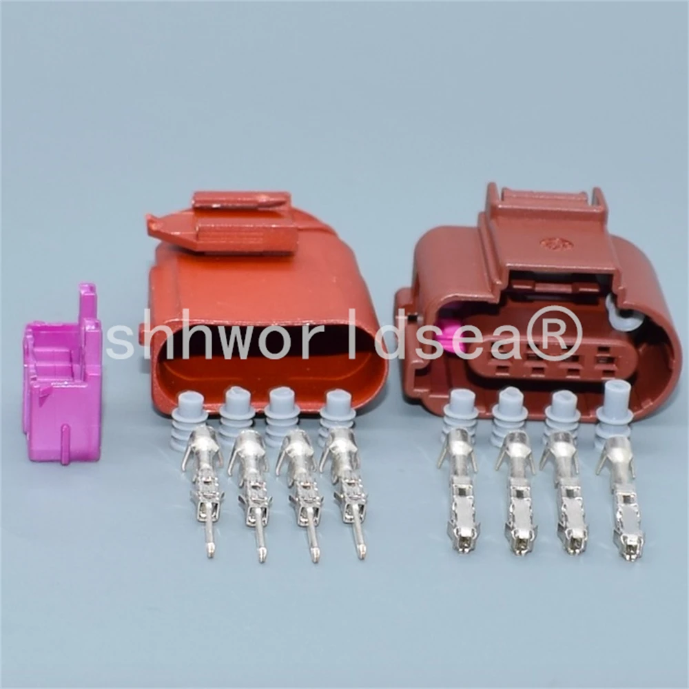 Shhworldsea 4pin ذكر أنثى 8K0 973 704A سيارة ضغط الأكسجين الاستشعار موصل قابس 8K0973704A أنثى المقبس لشركة فولكس فاجن أودي