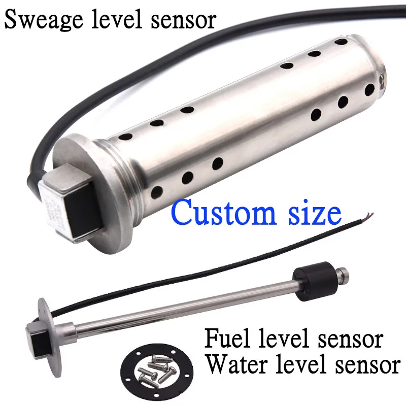 

450mm/700mm/800/900mm Marine Boat Sewage Level Sensor Sewage Sender Fuel level sensor Fit Fuel Tank Gauge Meter 12V/24V