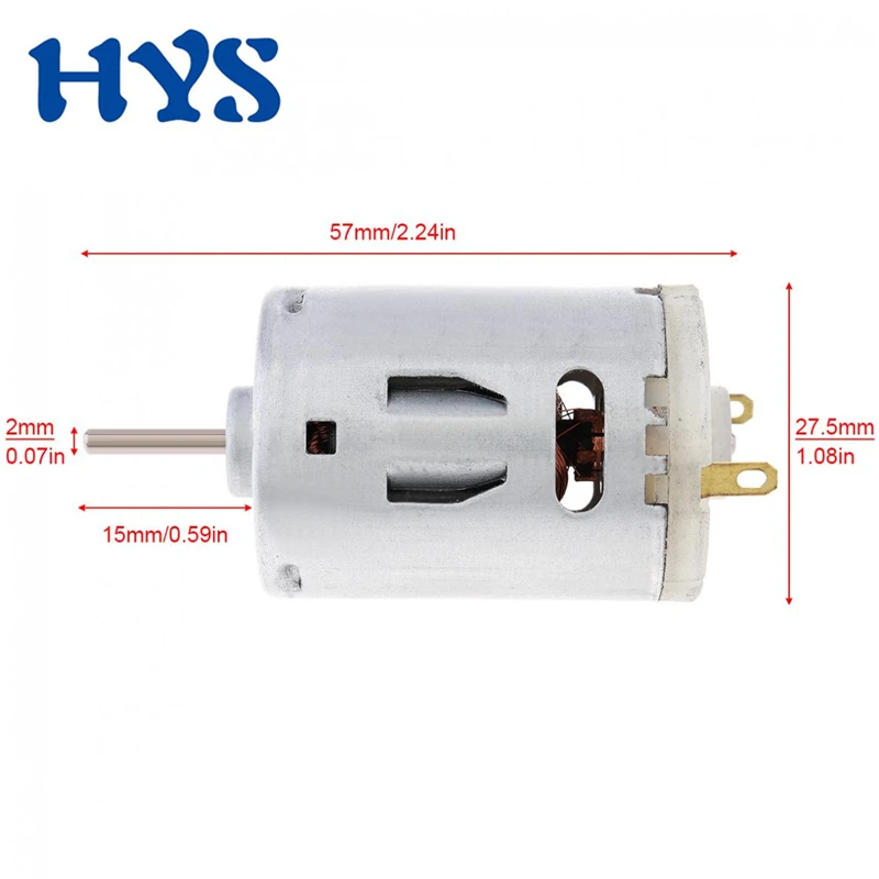 

385 DC Micro Motor 12V 18V 24V 11000rpm 16500rpm 21500rpm DC6V-24V High Speed PWM Motors DIY Engine Cars Model RS385