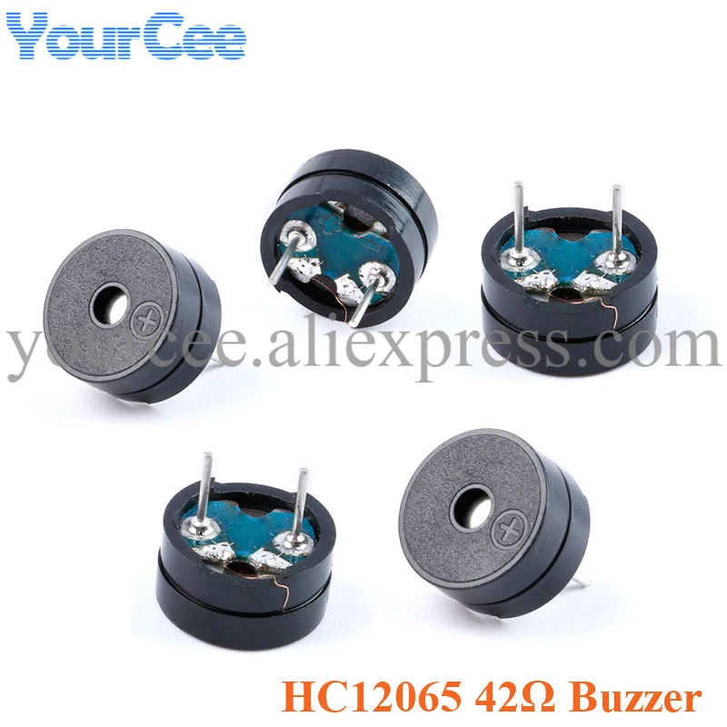 10pcs HC12065 HC12085 42Ω Electromagnetic Passive Buzzer Speaker Split 12*8.5 12*6.5MM 12*6.5MM 42ohms