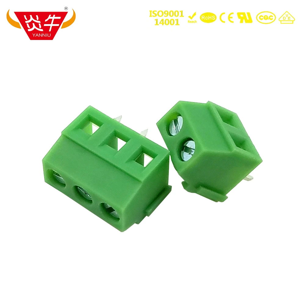 

10Pcs 3.81mm DG381 KF128 3.81 PCB CONNECTOR UNIVERSAL SCREW TERMINAL BLOCKS KF128L 2PIN 3PIN MKDS 1 PHOENIX CONTACT DEGSON