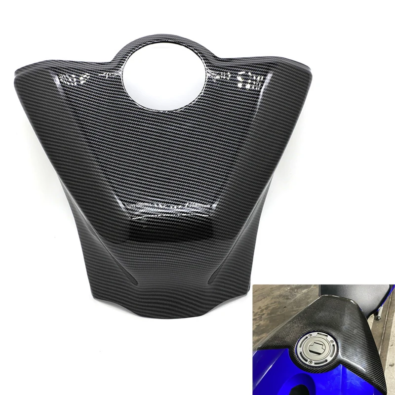 Motorcycle ABS Carbon Fiber Oil Fuel Gas Tank Cover Guard Protector For Yamaha YZF R1 YZFR1 2015 2016 2017 2018 2019 2020 YZF-R1