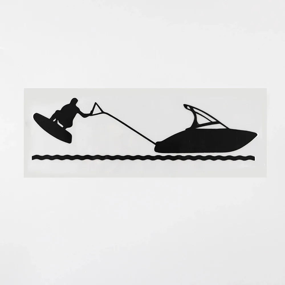 

18.2CMX5.1CM Cool Wakeboard Water Skiing Speedboat Vinyl Car Sticker