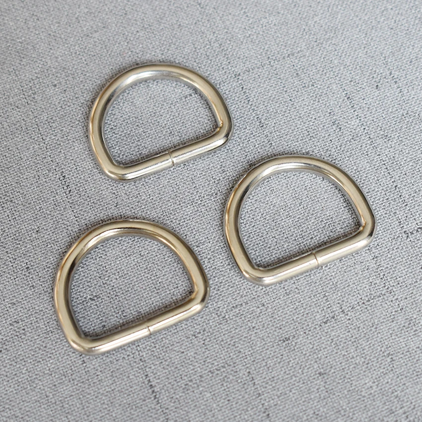 

1 Pcs/Lot 25mm Silver High Quality Metal D Ring Buckle for Webbing Backpack Bag Parts Leather Craft Strap Belt Purse Clasp