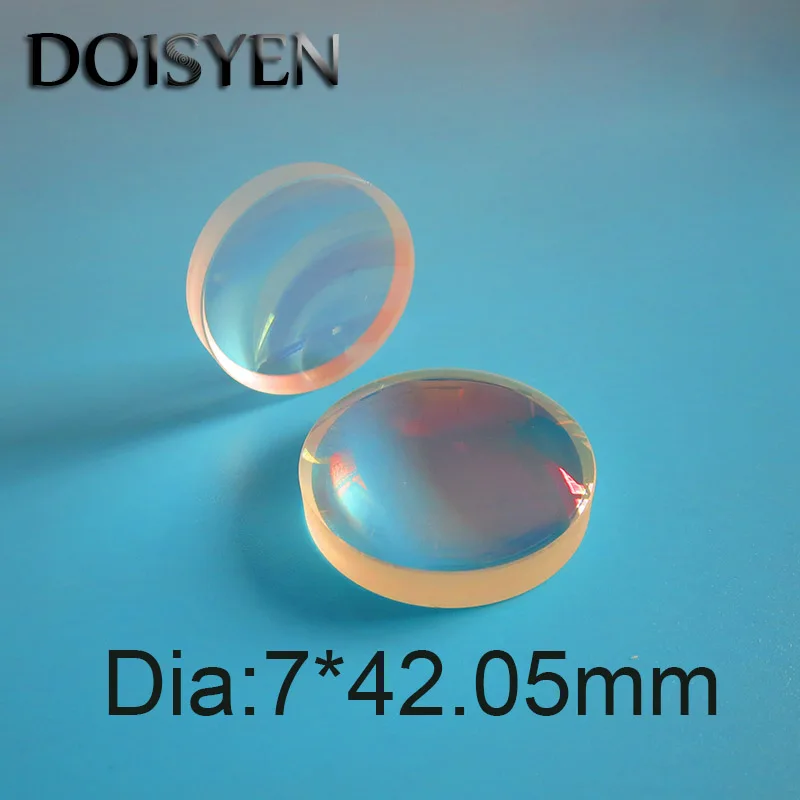 (CDGM) F2 2pcs Dia7mm FL 42.05mm Optical lens  Mini F2 Plano convex lens for medical equipments instrument#170912BX2