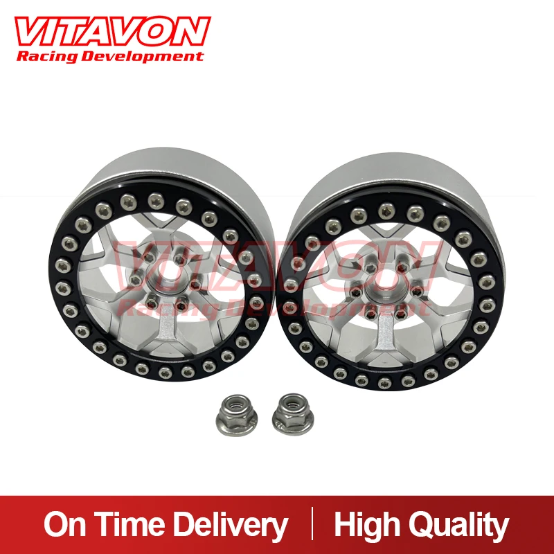 VITAVON  CNC  Aluminum 2.2 beadlock wheels Rims Fit 2.2 Crawler Tires sells 2pcs