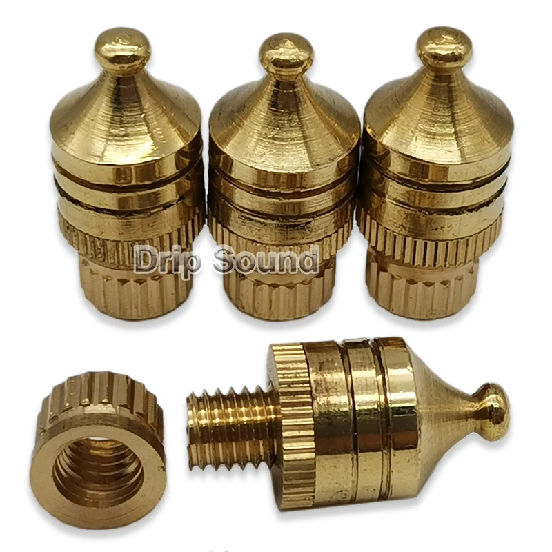 4 قطعة مكبر الصوت النحاسي سبايك مكبر للصوت عزل حامل قدم مخروط قاعدة منصات M8x30