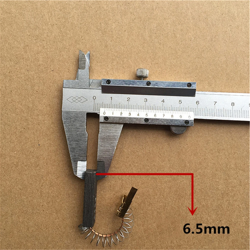 1pair Replacement Motor Carbon Brushes for Philips Midea Haier LG Puppy Sanyo Vacuum Cleaner Accessories 6.5 x 10x 32mm