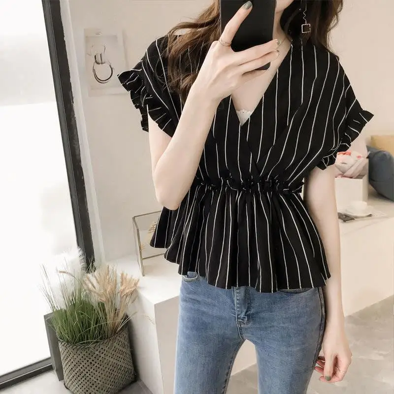 Blouse Women Summer Clothing Shirt Women's Chiffon Top Blusas Ropa De Mujer