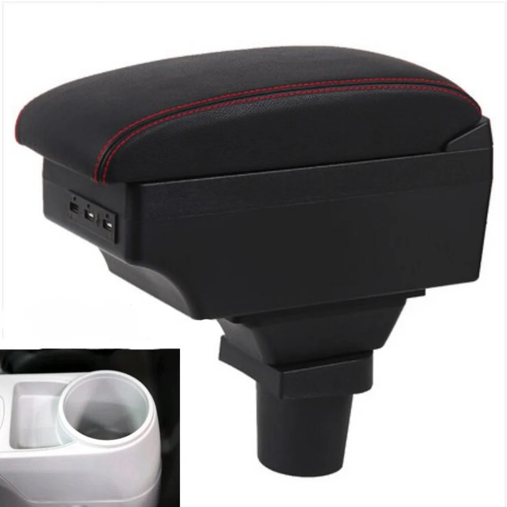 

For Car Honda CR-Z CRZ Armrest Box Central Content Interior Arm Elbow Rest Storage Case Car-styling with USB Cup Holder