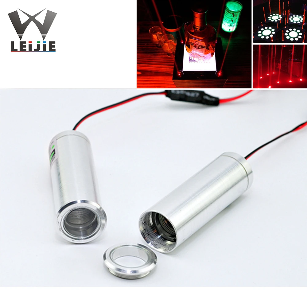 2pc 650nm 660nm 130mW 3.7-5V 22*70mm 2270 KTV Bar Escape Room Laser Module Wine Display Stand Red Fat Beam Decorative Show Light