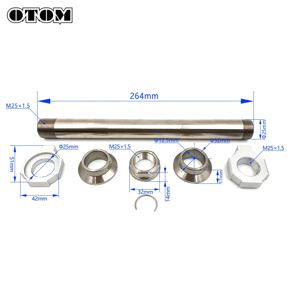 OTOM Motorcycle Rear Axle New Model Chain Adjust Block Bushing Nut For KTM XCW EXC SXF XCFW HUSQVARNA FE FC TC TE Pit Dirt Bike