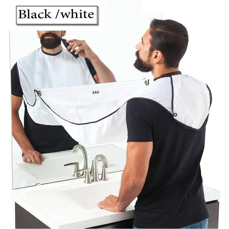 Shaving Wai Men\'s Style Apron Transparent Suction Cup Male Shaving Apron Bathroom Beard Catcher Care Clean Hair Holder Creative