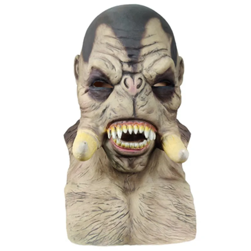 Cosplay ORCS Mask Halloween Mask Party Mask Adult Scary Horror Costume Fancy Dress Scary Mask Halloween Christmas