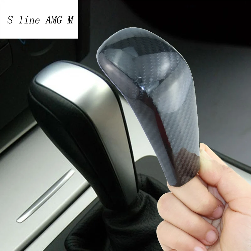 تصفيف السيارة لسيارات BMW 1 3 سلسلة E90 E87 X1 E84 محرك السيارة الداخلي بدء زر التوقف ملصقات ألياف الكربون والعتاد التحول غطاء ديكور