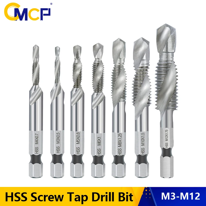 CMCP HSS Screw Thread Metric Tap Drill Bits 1/4