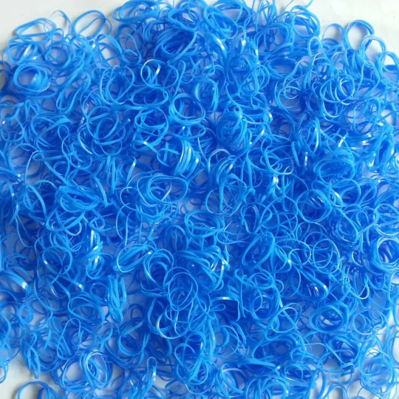 About 3000pcs/pack Candy Color Disposable Mini Elastic Rubber Bands for Girl Silicone Gum Kid Children Hair Accessories scrunchy