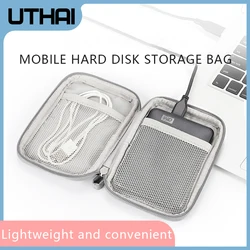 EVA 2.5 Inch Hard Drive Enclosure Protective Storage Case with Cable And Headphone Compartment Hard Drive Storage Solution