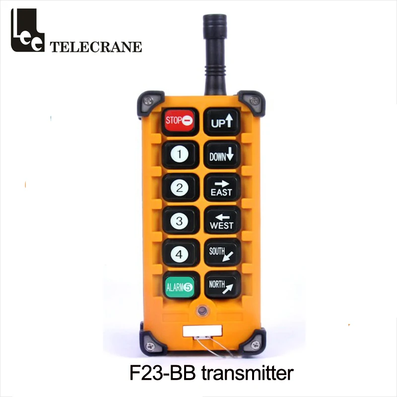 

Telecrane Radio Wireless Remote Controller F23-BB Crystal type Transmitter With 10 Single Push Buttons