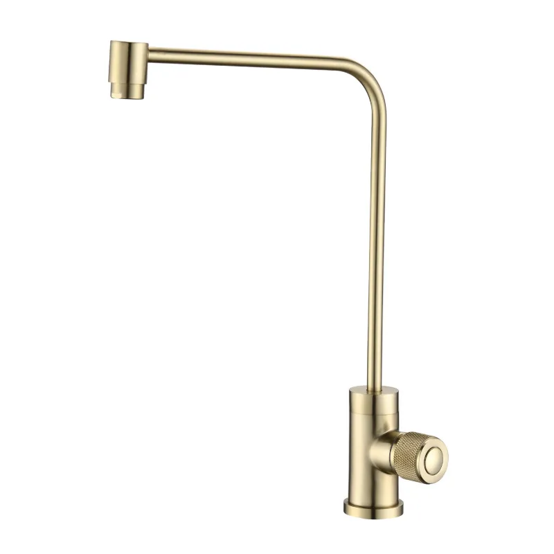 Direct Drinking Faucet Brass Sinle Lever Kitchen Sink Tap Rotation Brush Gold Black Kitchen faucet