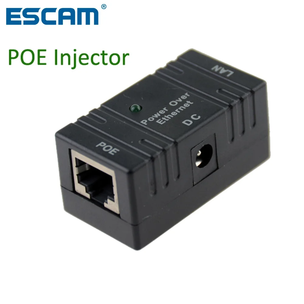 Adaptador de interruptor de alimentación a través de Ethernet del inyector RJ45 POE 001 para cámara IP