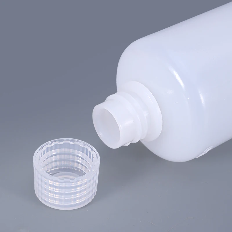 1PCS of 1000ML Round Plastic Bottle with Lid High Quality HDPE Material Refillable Packing Containers