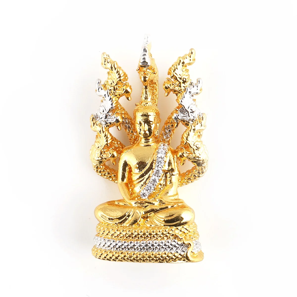 Cambodian Style Garden Buddha Buddhism Necklaces Pendant Jewelry Thailand Vietnam Laos Gifts