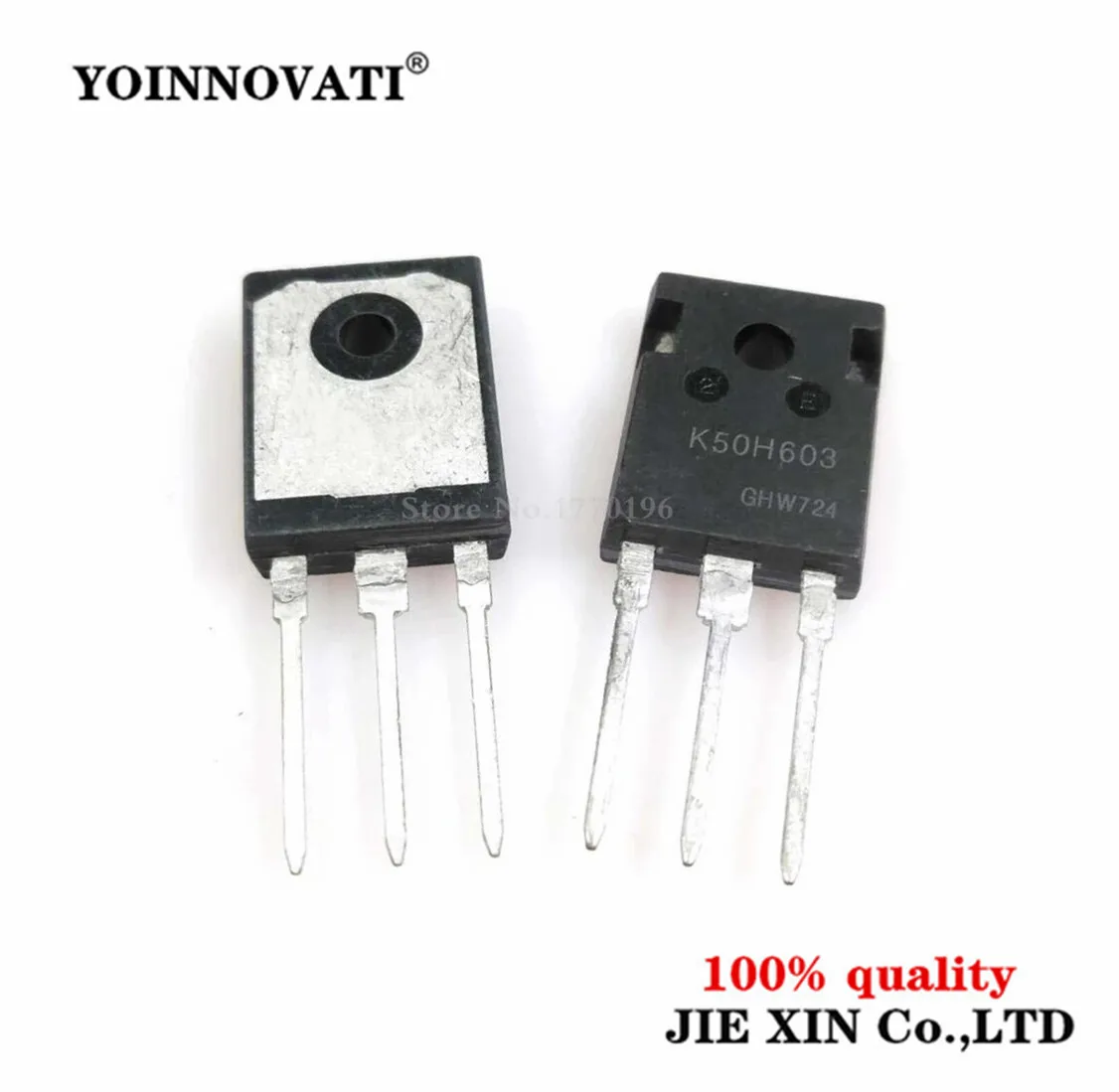 

50pcs/lot IKW50N60H3 K50H603 IGBT 600V 100A 333W TO247-3 Best quality.