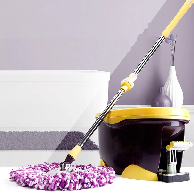 Four-Drive Hand Press Mop Bucket, Rotating Automatic Mopping Mop Bucket