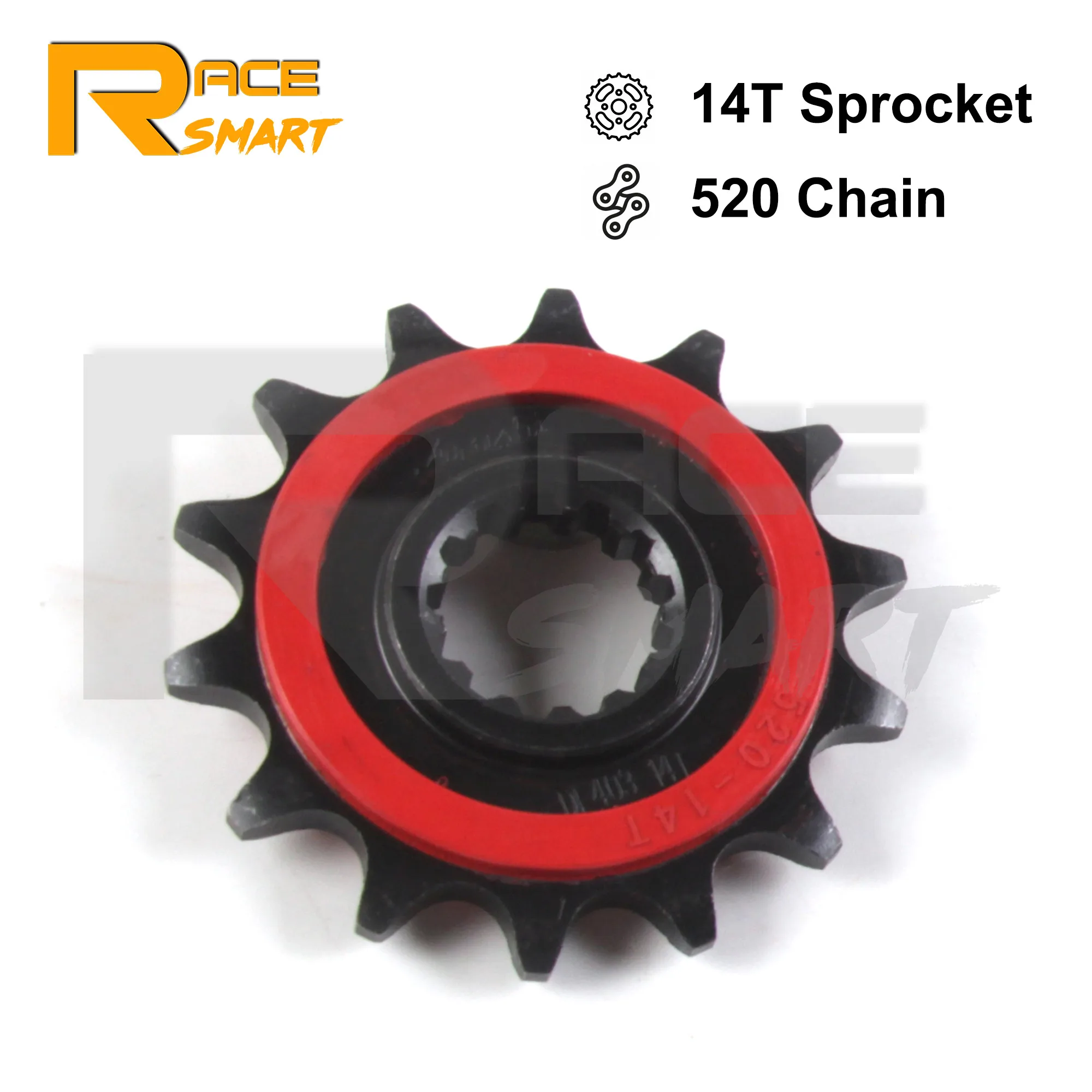 520 Chain 14T Motorcycle Front Sprocket Rubber Cushioned For YAMAHA MT-03 2016-2020 2017 2018 2019/ TZR250 R V-Twin 1991-1994