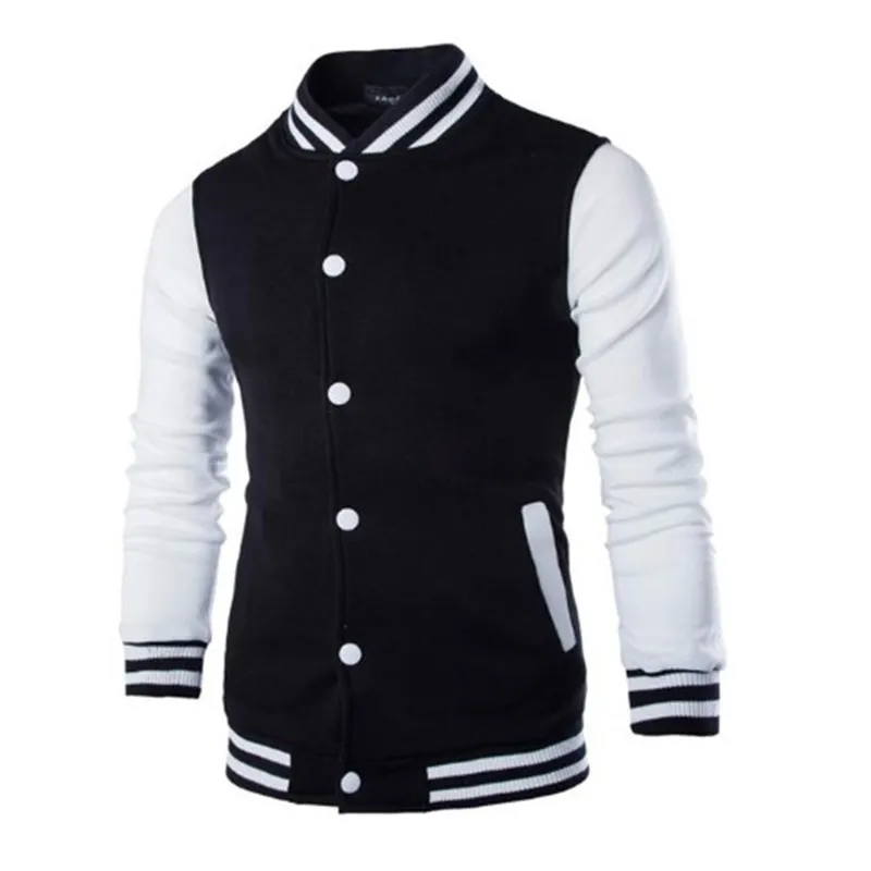 Hoodies jaqueta de beisebol masculino design de moda vinho vermelho dos homens fino ajuste colégio varsity jacket masculino harajuku menino moletom