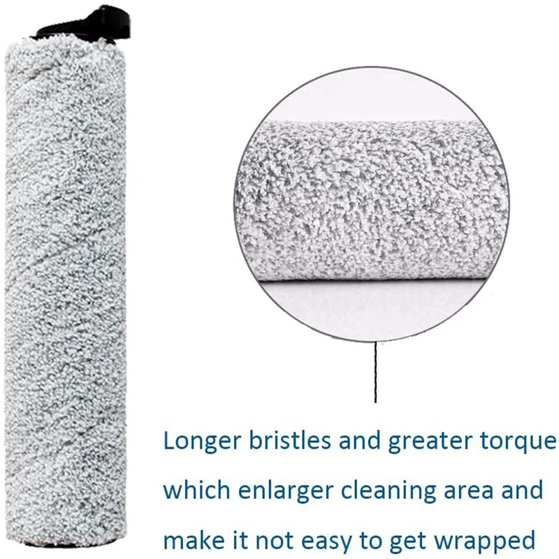 2 حزمة استبدال فرشاة الأسطوانة ل Tineco IFloor 3/الطابق واحد S3 الرطب الجاف مكنسة كهربائية لاسلكية الملحقات