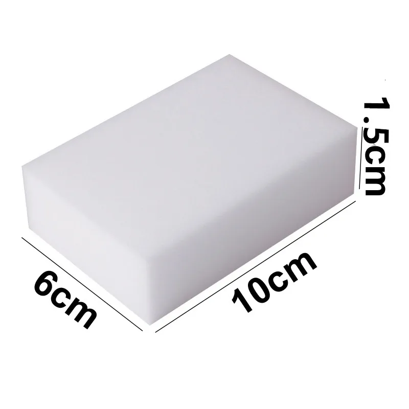 100 Pcs/lot Melamine Sponge Magic Sponge Eraser For Kitchen Office Bathroom Melamine Cleaner Cleaning Sponge 100X60X15MM