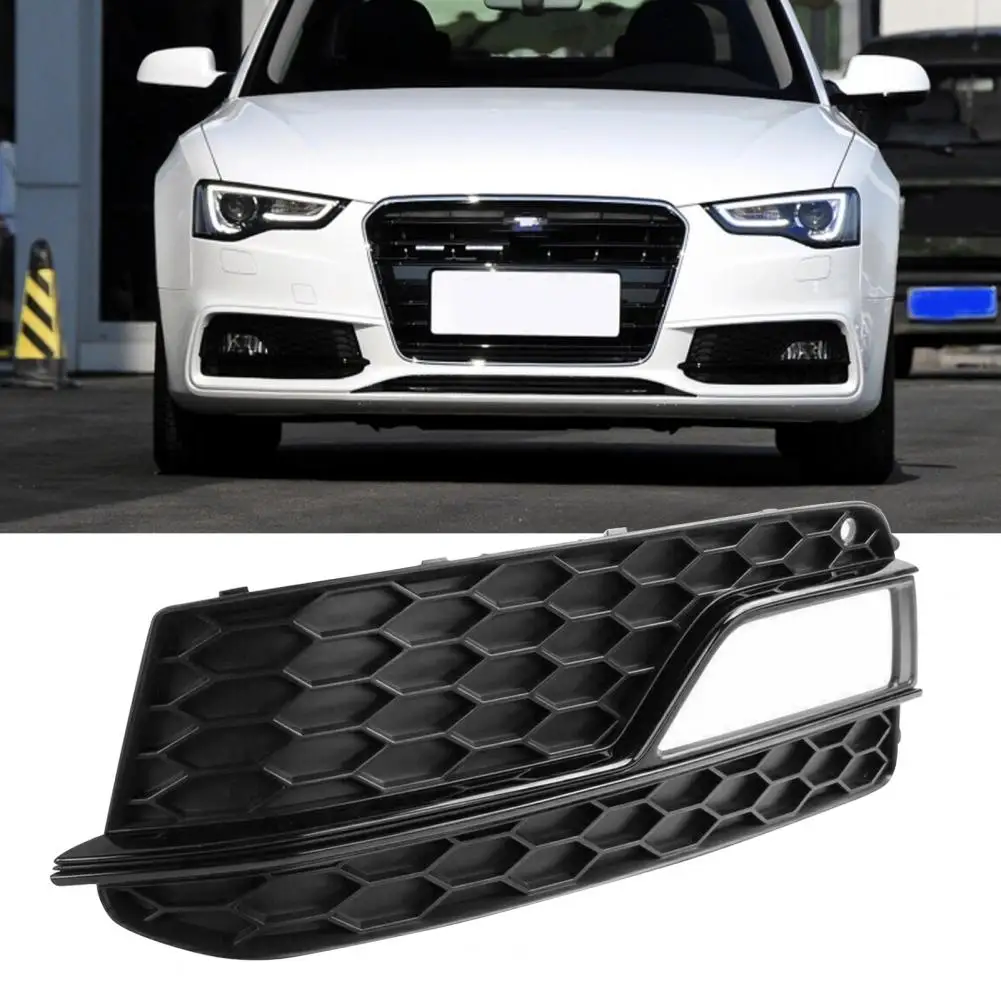 Fog Light Cover Anti-deform Replacement Front Bumper Fog Light Grille 8T0807681K 8T0807682K for Audi A5 S-line 13-17