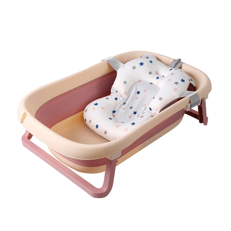 Newborn Baby Shower Protable Bath Tub Non-Slip Foldable Storage Basket Infant Swimming Pool Clothes Pillow Container Pet Bathtub