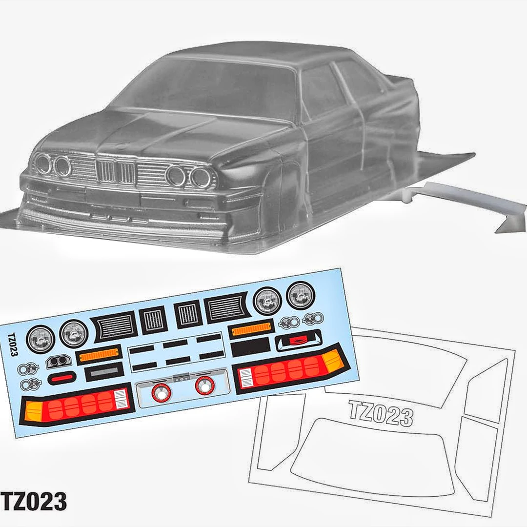 1/24 1/28 Mini Z TZ023 E30 Lexan Body 98MM  For ATOMIC BZ DRZ FFZ drift RC MRZ GLA GLR Kyosho MR03 Wltoys K989 K969