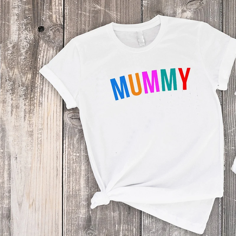 Matching Shirts Mother and Child Family Matching Clothes 2022 Fashion Summer  Tshirts Mom and Daughter Twinning  Print Sets