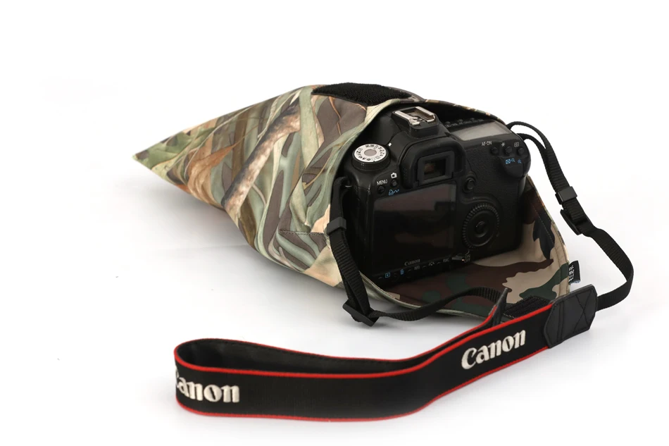 Rolanpro-マイクロカメラ付き折りたたみ式収納バッグ,シングルフォーカス保護バッグ,Canon,Nikon,Sony,Fujifilm,Rolmus,slrカメラ用