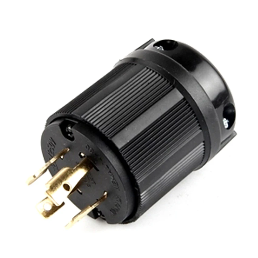 1 Stück Schwarz 30A 125V 250V NEMA L14-30P L14-30R Industrieller Drehverschluss-Stecker Verdrahtungsanschluss Steckverbinder Männlich Weiblich Buchse – Detail 5