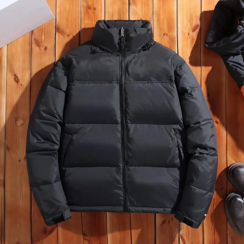 Winter Amerika Marke Parkas Mischfarben Paar Baumwolle Mäntel Casual Stehkragen Warme Unten Puffer Jacken Männer Top Marke Mantel