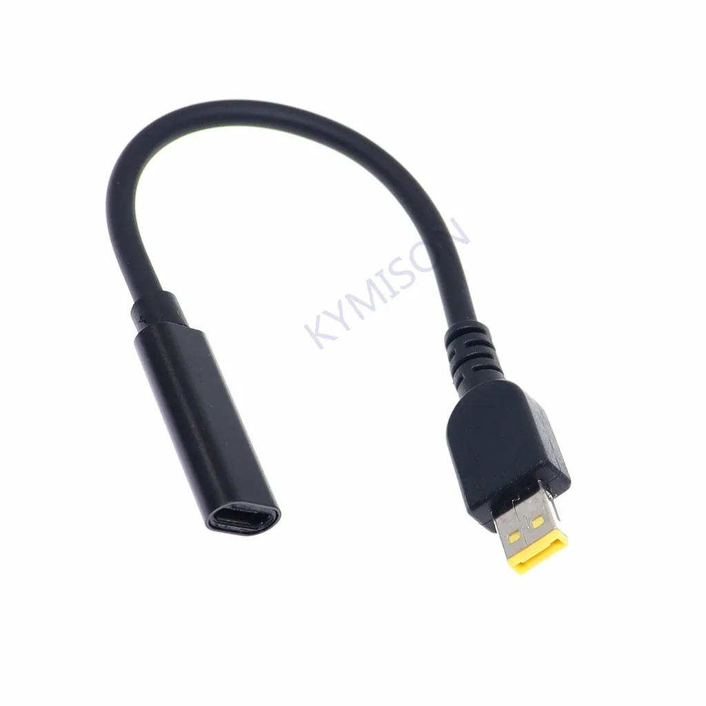 DC USB Type C Power Adapter Plug Converter Laptop Charging Cable Cord for Lenovo ThinkPad 10 Helix 2 4X20E75066 TP00064A