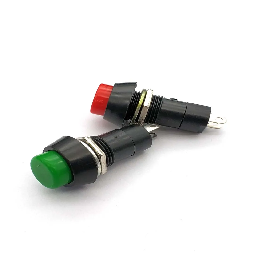 PBS-11A 12 ミリメートルセルフロックプラスチックプッシュボタンスイッチラッチ Switchs 3A 250V AC 2PIN