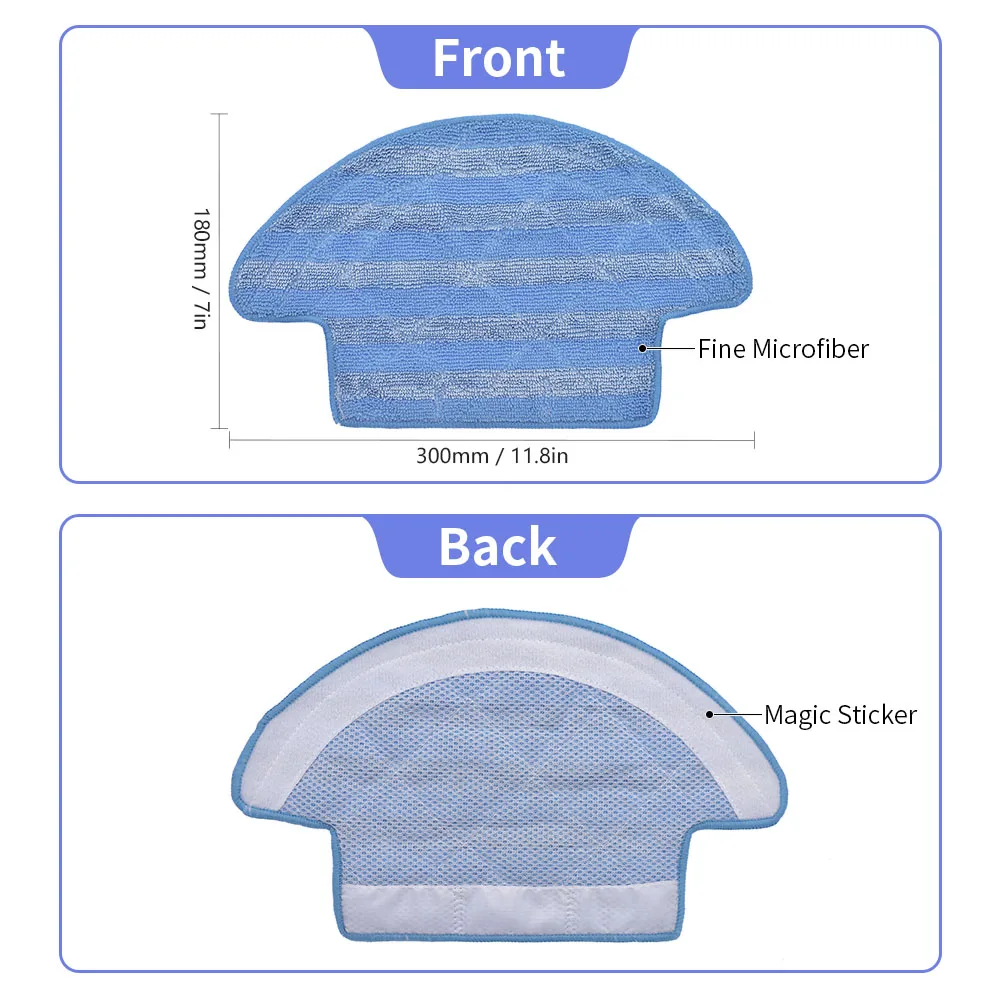 Esfregando almofadas pano pano esfregão compatível com ecovacs cen540 cen546 varrendo aspirador robótico peças acessórios de substituição