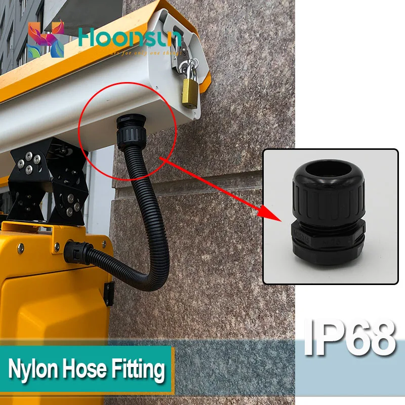 

10 pcs M40x1.5 AD42.5 Nylon Cable Joint Hose Fitting Connector for Flexible Corrugated Pipe