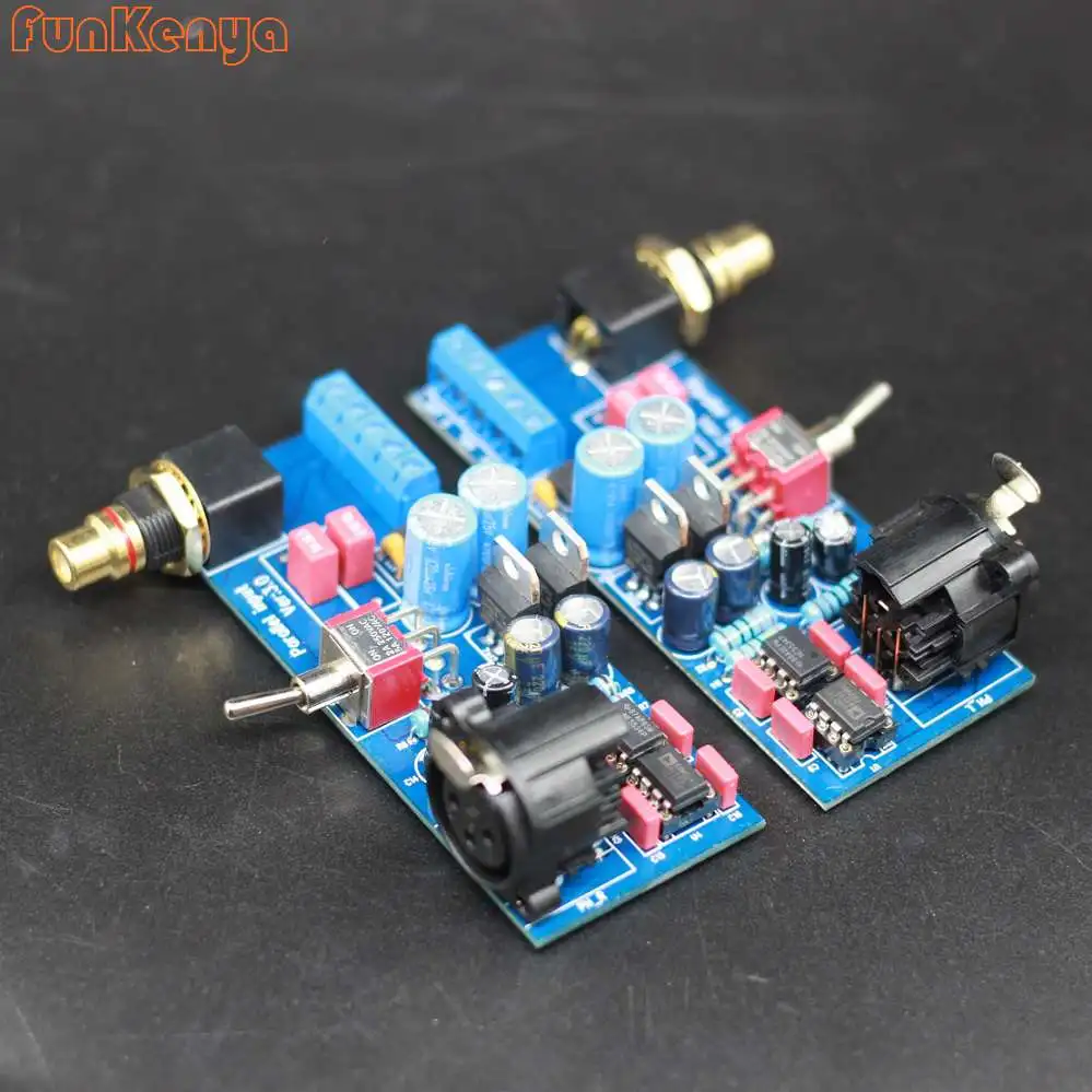 

SSM2141 5534 Balanced XLR Signal To Unbalanced RCA Single Ended Finished Board For Power Amplifier DIY